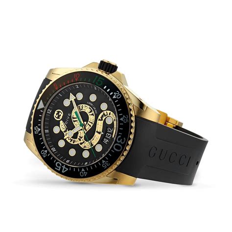 gucci dive men's watch|Gucci dive watch 45mm snake.